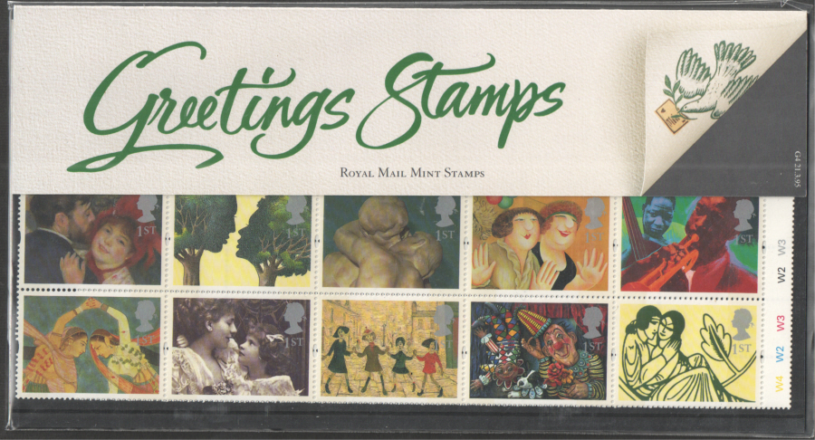 (image for) 1995 Cyl W4 W2 W3 W2 W3 Artists Greetings Booklet Pane Presentation Pack G4 - KX7 / DB13(8)